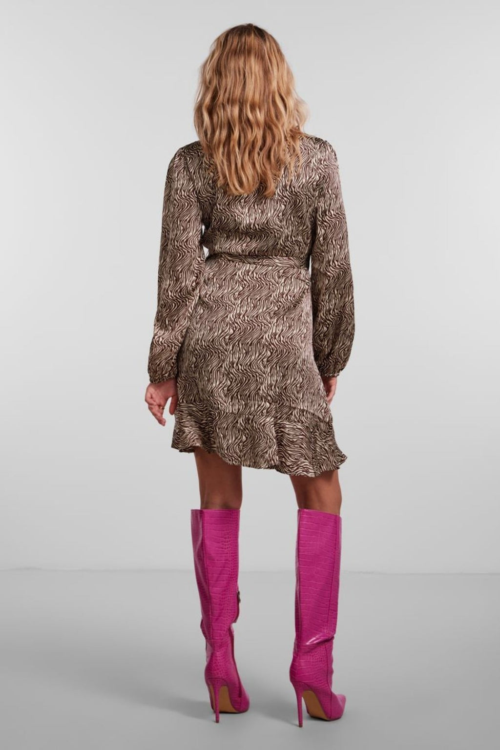 Juliet Wrap Kjole - Café de chicorée