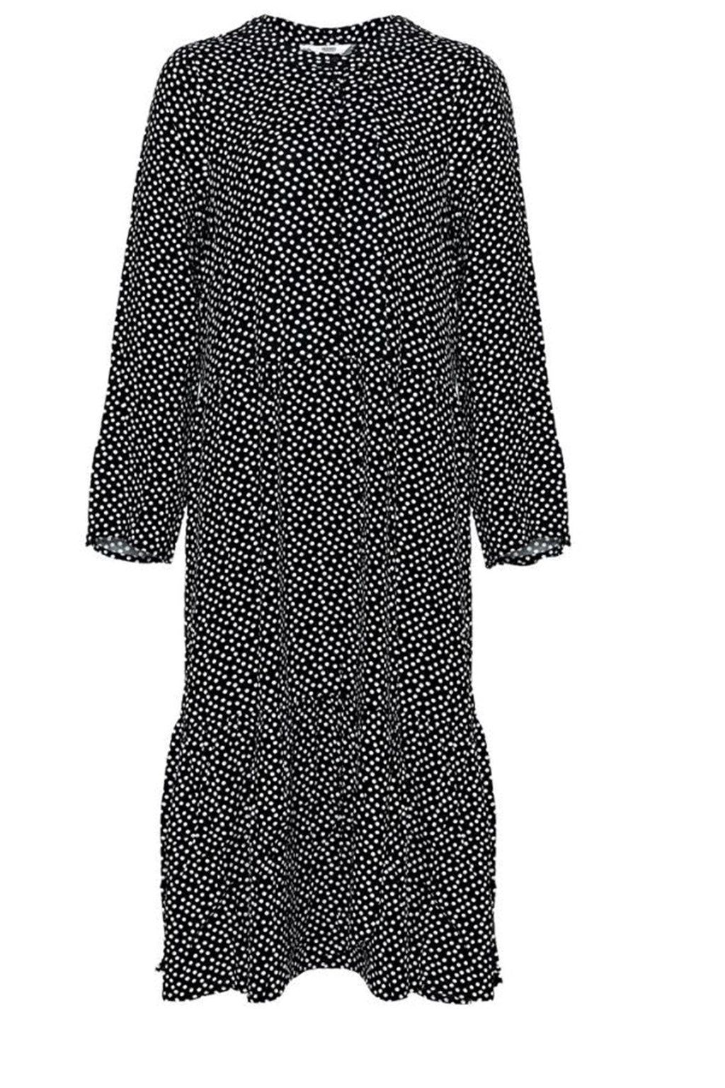 Robe Anna à manches longues - noir