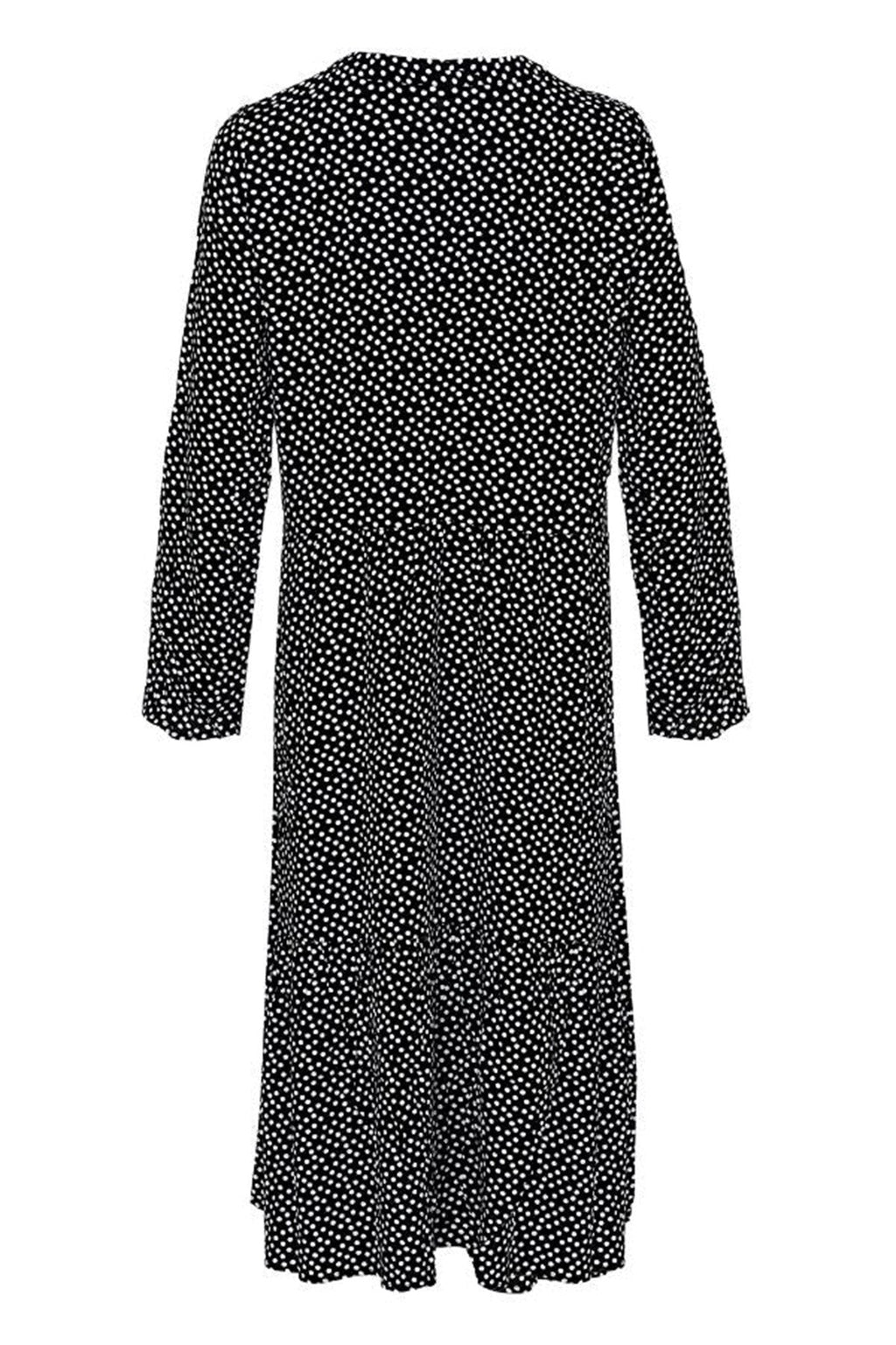 Robe Anna à manches longues - noir