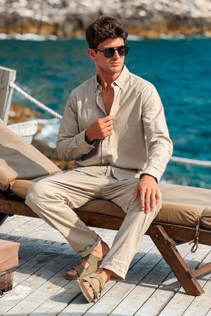 Linnen Pants - zand