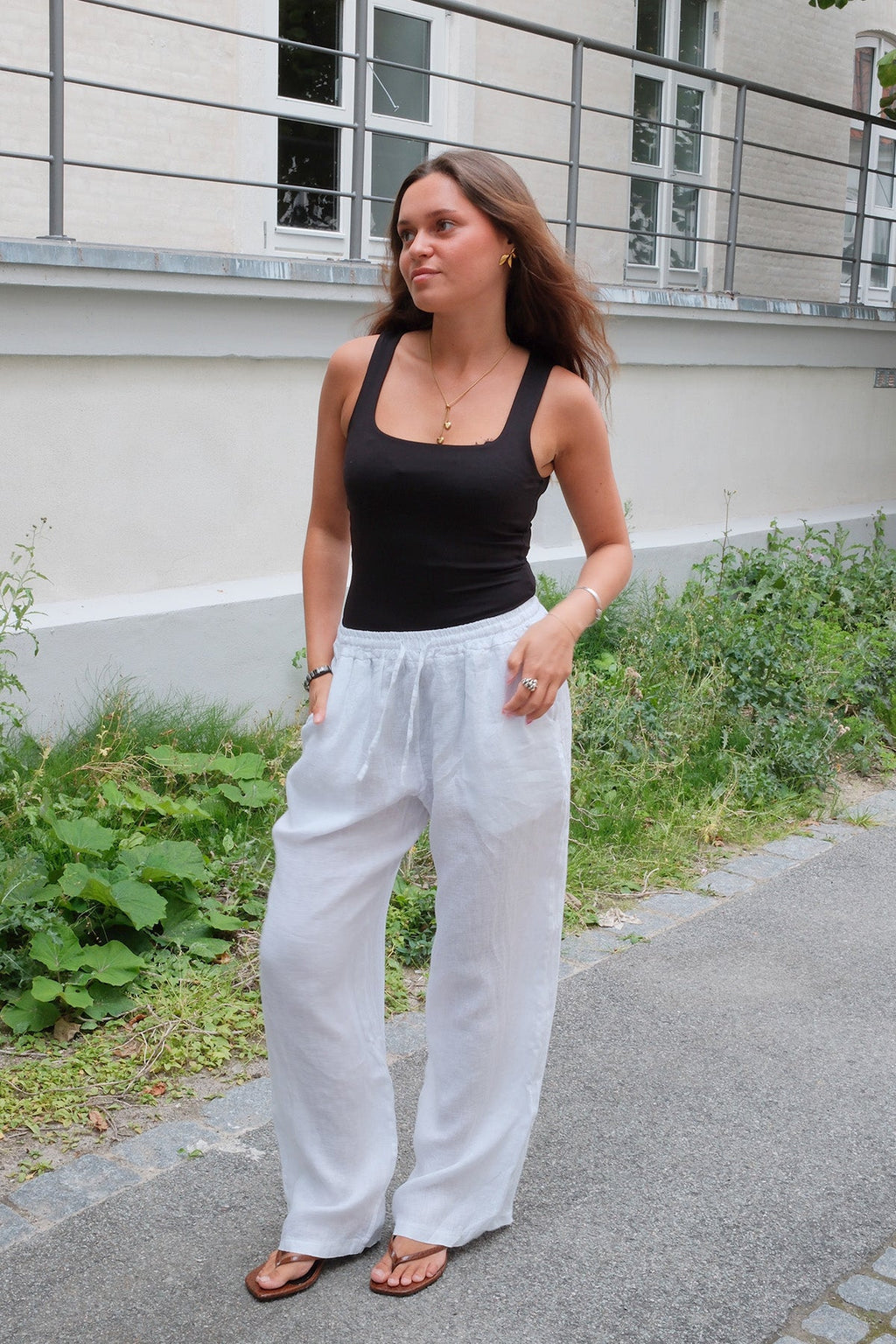 Astrid Lin Pants - Blanc