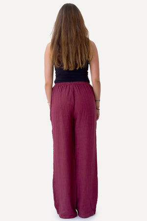 Astrid Linnen Pants - Rood