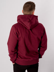 Sweat à capuche de base - rouge bordeaux