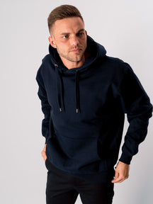 Sweat à capuche de base - marine noire