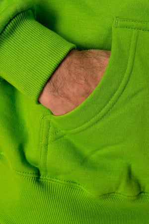 Sweat à capuche de base - vert citron