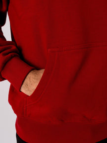 Sweat à capuche de base - rouge