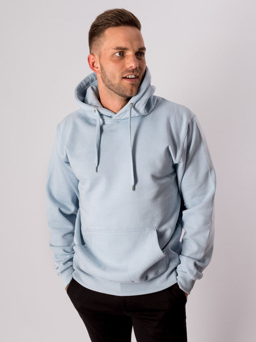 Basic Hoodie - Sky Blå - TeeShoppen - Blå