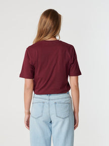 Boyfriend Tee - Bourgogne Red