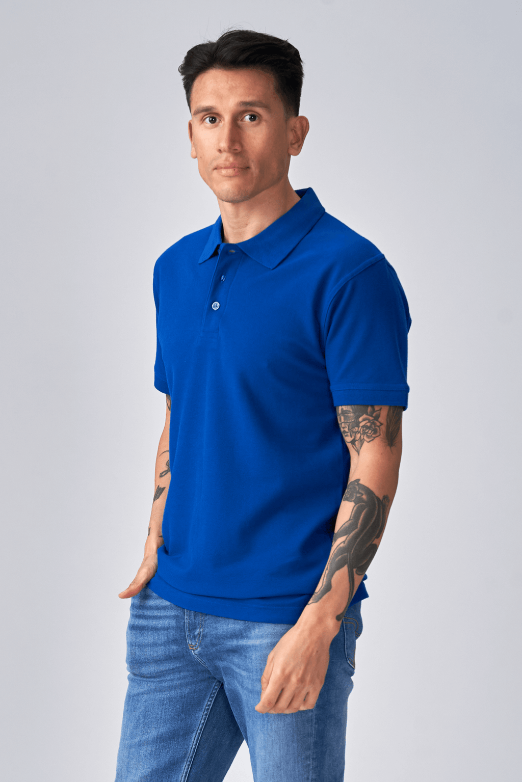 Basic Polo - Bleu