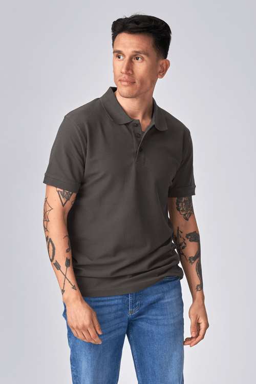 Basic Polo - Gris foncé