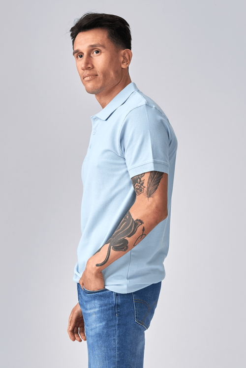 Basic Polo - Bleu clair