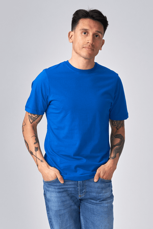 Basic T-shirt - Blauw