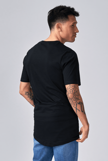 T-shirt long - noir