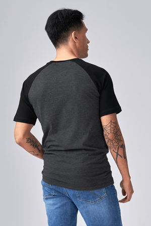 T-shirt Raglan de base - Gris noir de Dark