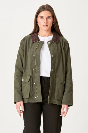Veste en serre - Olive foncée