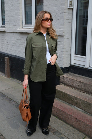 Chemise en sergé Amber - Vert