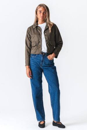 Nelly Short Jacket - Army