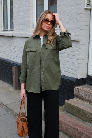 Chemise en sergé Amber - Vert