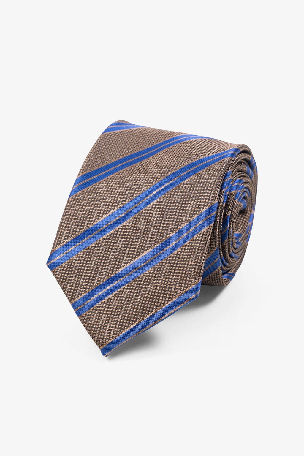 Stropdas - Brons/Blauw