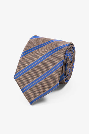 Stropdas - Brons/Blauw
