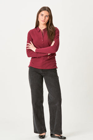 Polo shirt - Bourgondië