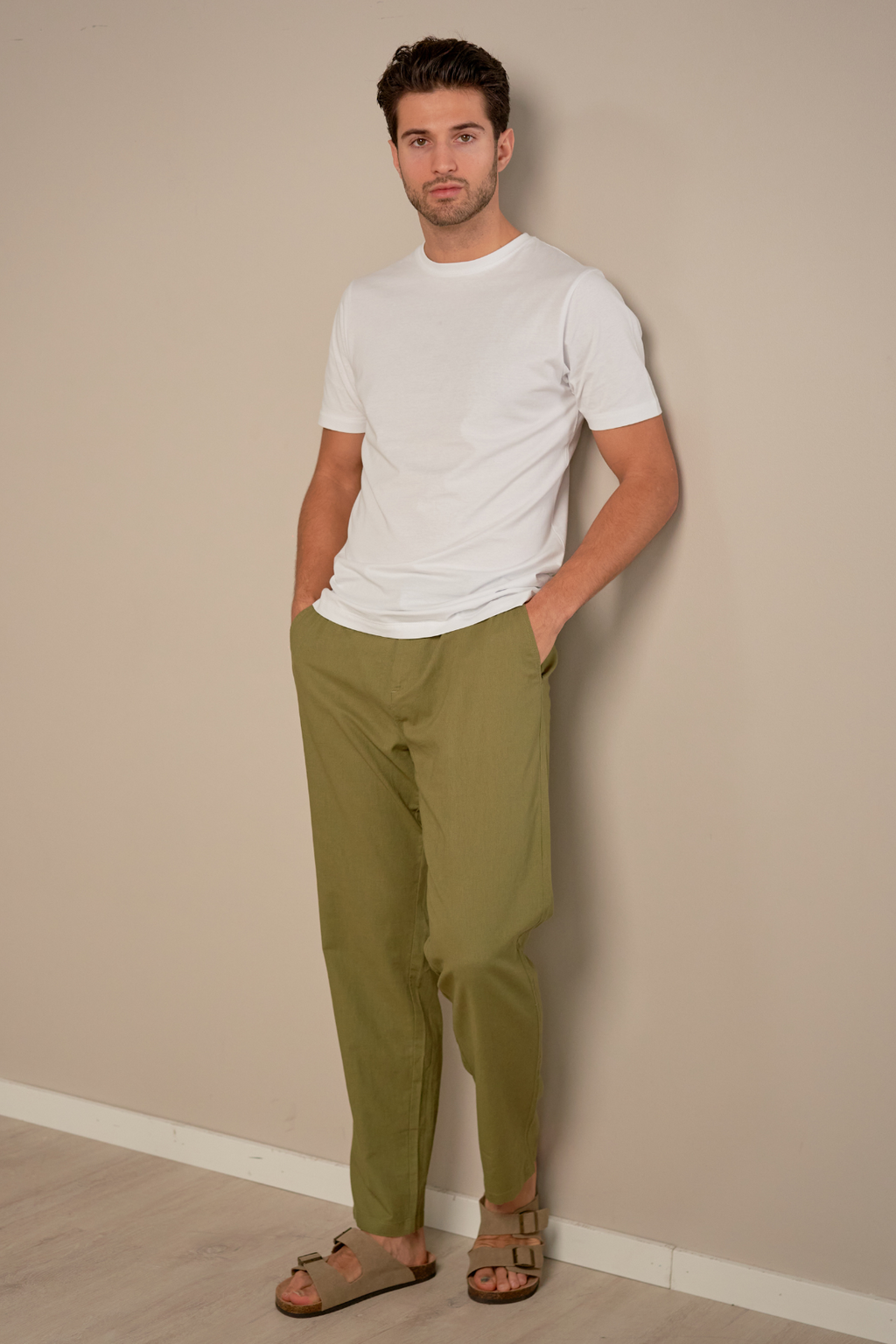 Linen Pants - Green