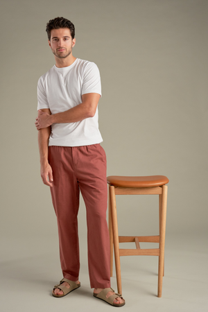 Linnen Pants - Terracotta