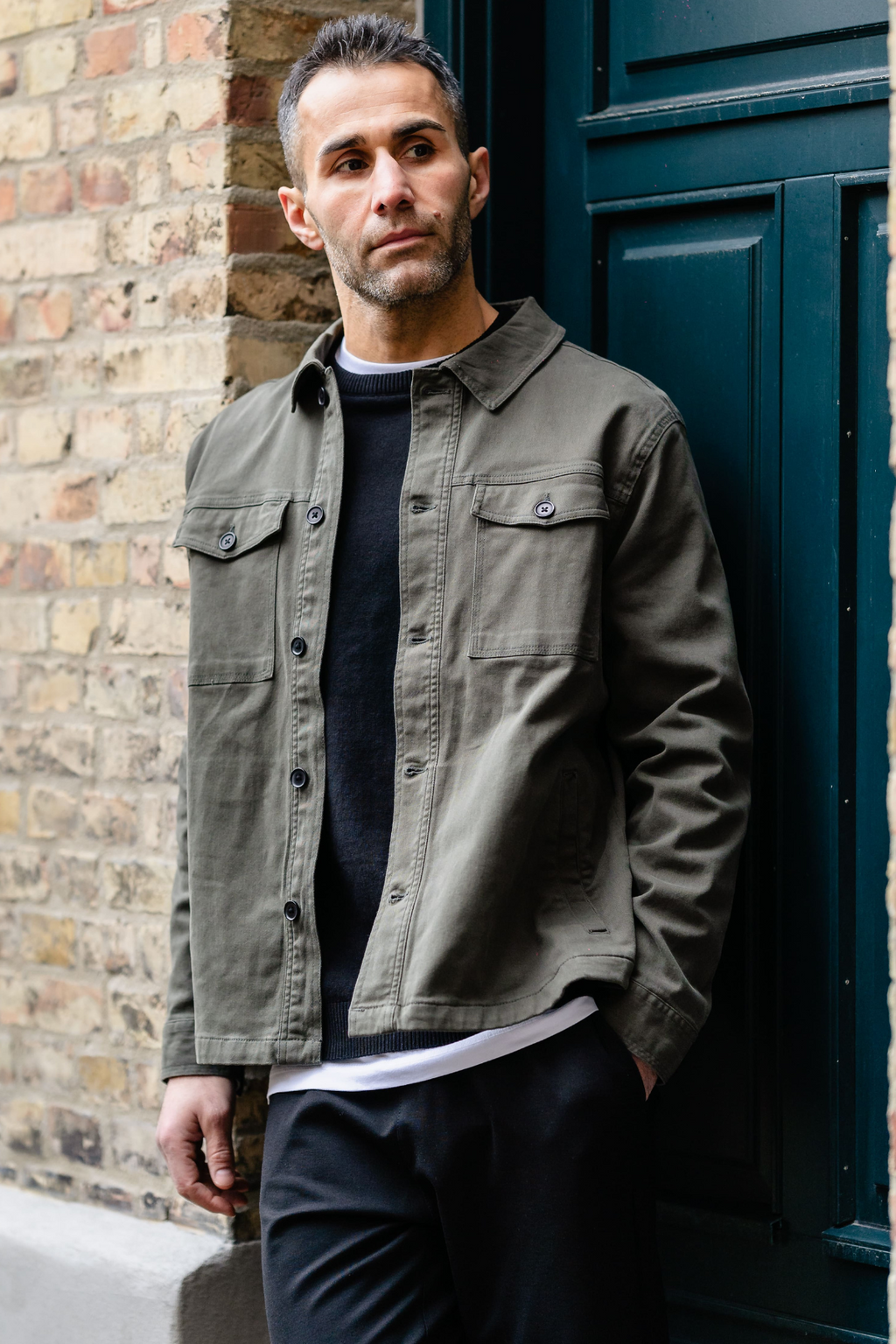 Twill Overhirt - Dark Olive