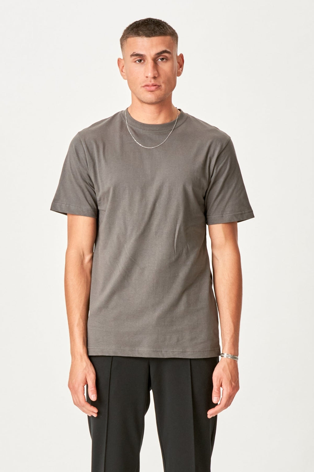 Oversized T -shirt - staalgrijs