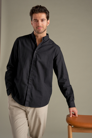 Linen Shirt - Black