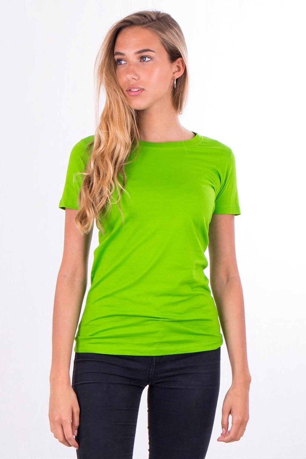 T-shirt ajusté - vert citron