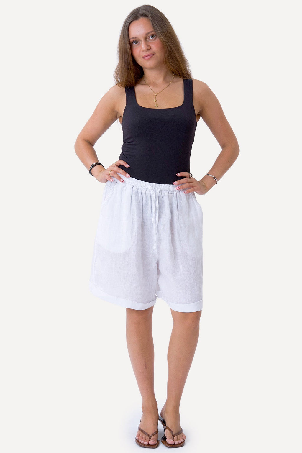 Lin Shorts - Blanc