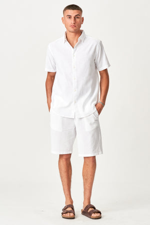 Linge de linge à manches courtes + linge Shorts - Blanc (forfait)