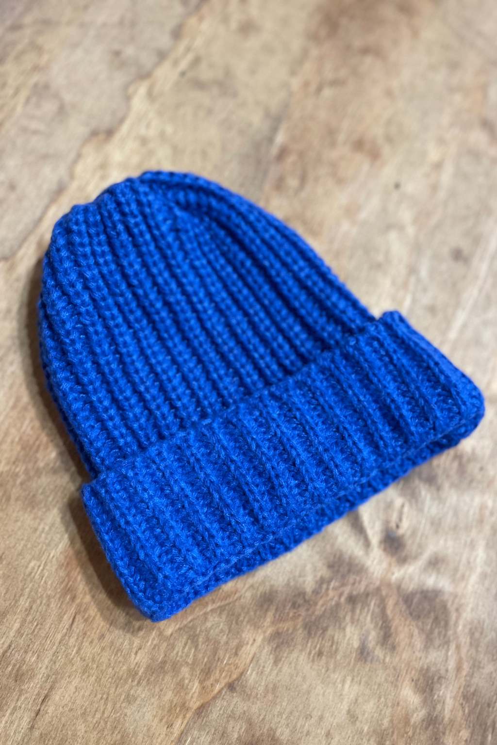 Bonnet côtelé - Bleu