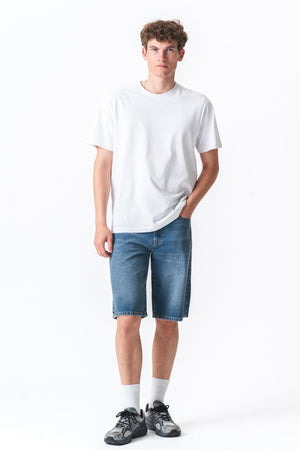 Denim Shorts Lâche - bleu