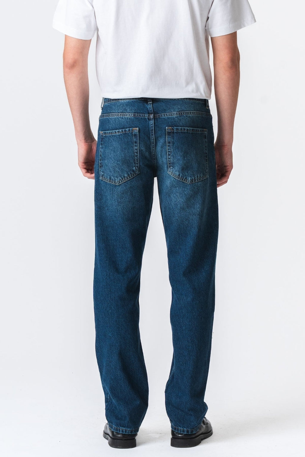Ontspannen fit jeans - donkerblauwe denim