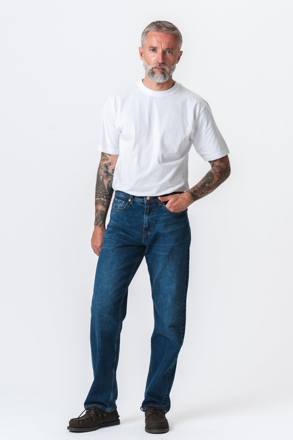 Jeans noah en forme - denim bleu foncé