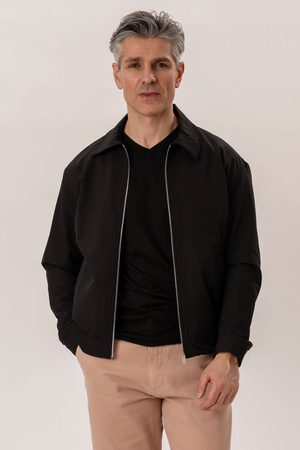 Short Zip Jacket - Black