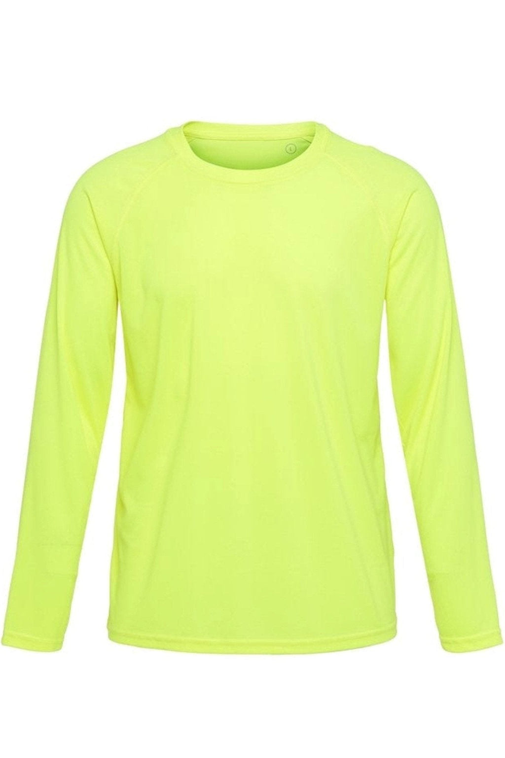 Training T-shirt met lange mouwen-neon geel