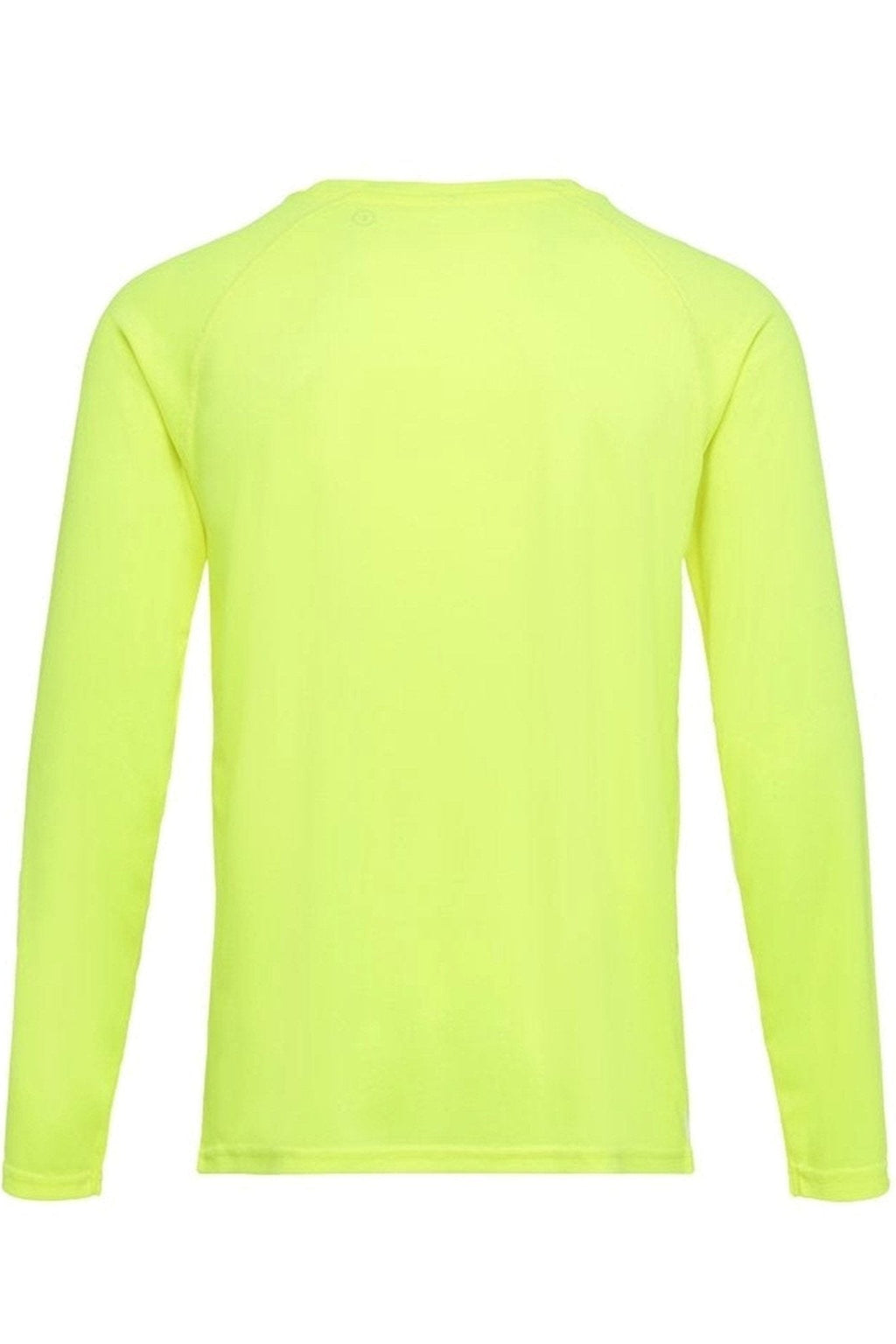 Training T-shirt met lange mouwen-neon geel