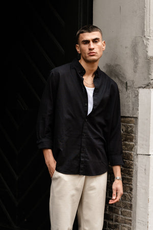 Linen Shirt - Black