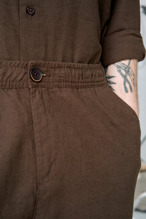 Linen Pants - Coffee