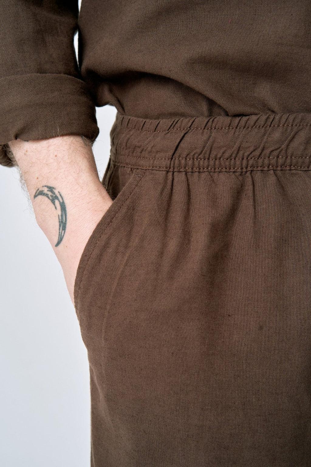 Linen Pants - Coffee