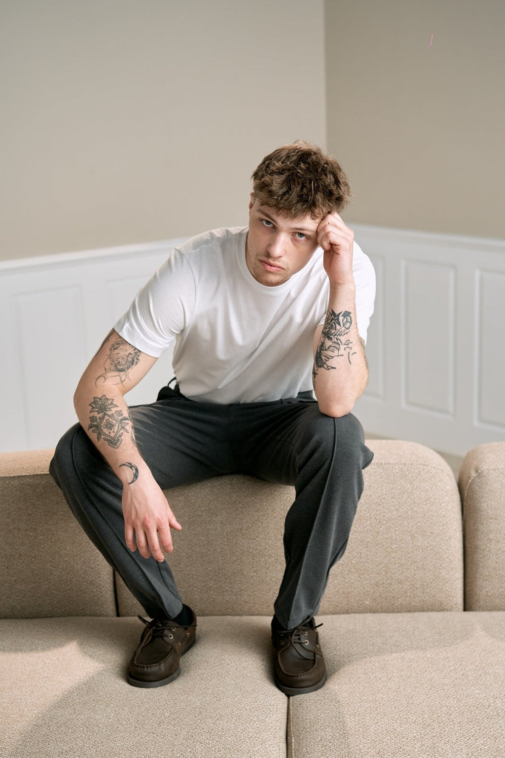 Performance Pants Ajustement lâche - charbon de bois