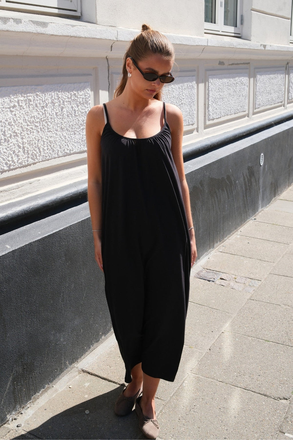 Robe de cheville de Luna Singlet - Black