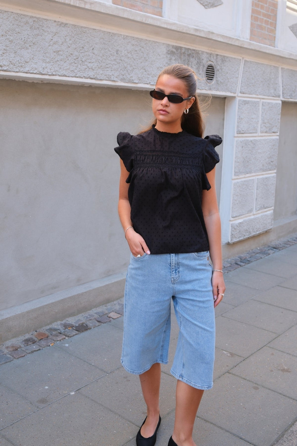 Trine Lace Top - zwart