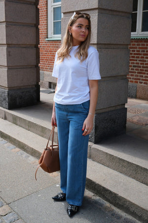 Frame lisa wijd Pants - Lichtblauwe denim