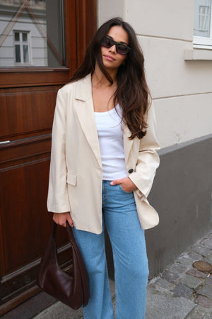 Oversized blazer - beige