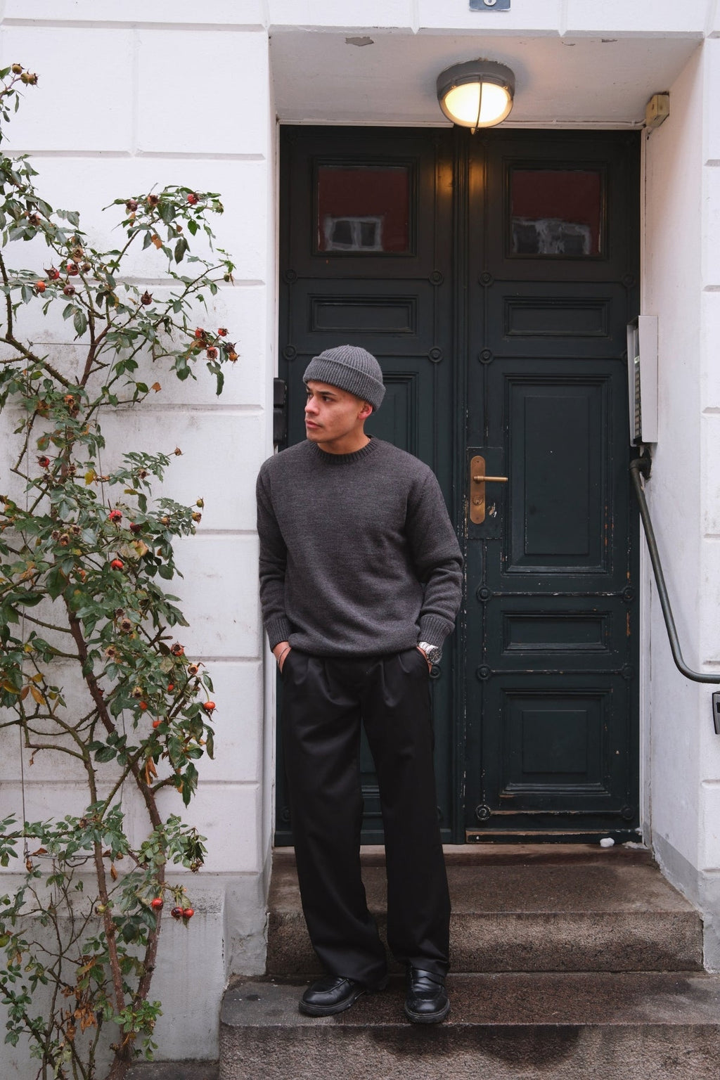 Easton Gebreid - Donkergrijs