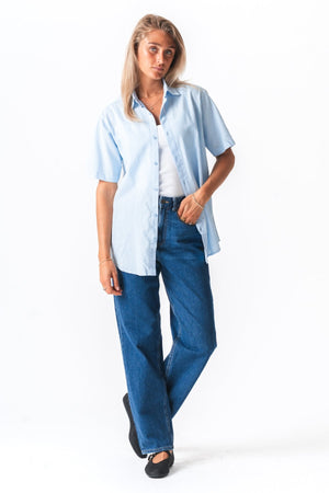 Shirt met korte mouwen - lichtblauw